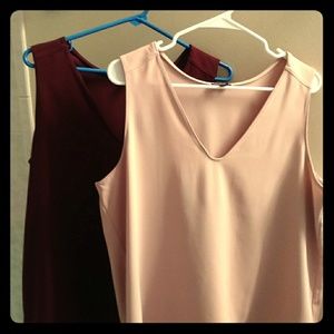 2 Ann Taylor sleeveless tank shells